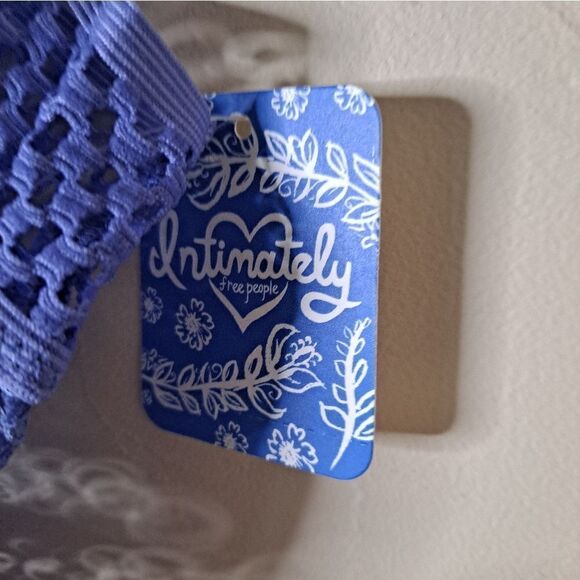 NWT Free Peop Intimately Sitting Pretty Brami Bralette Blue Egret Size XS - Picture 3 of 4